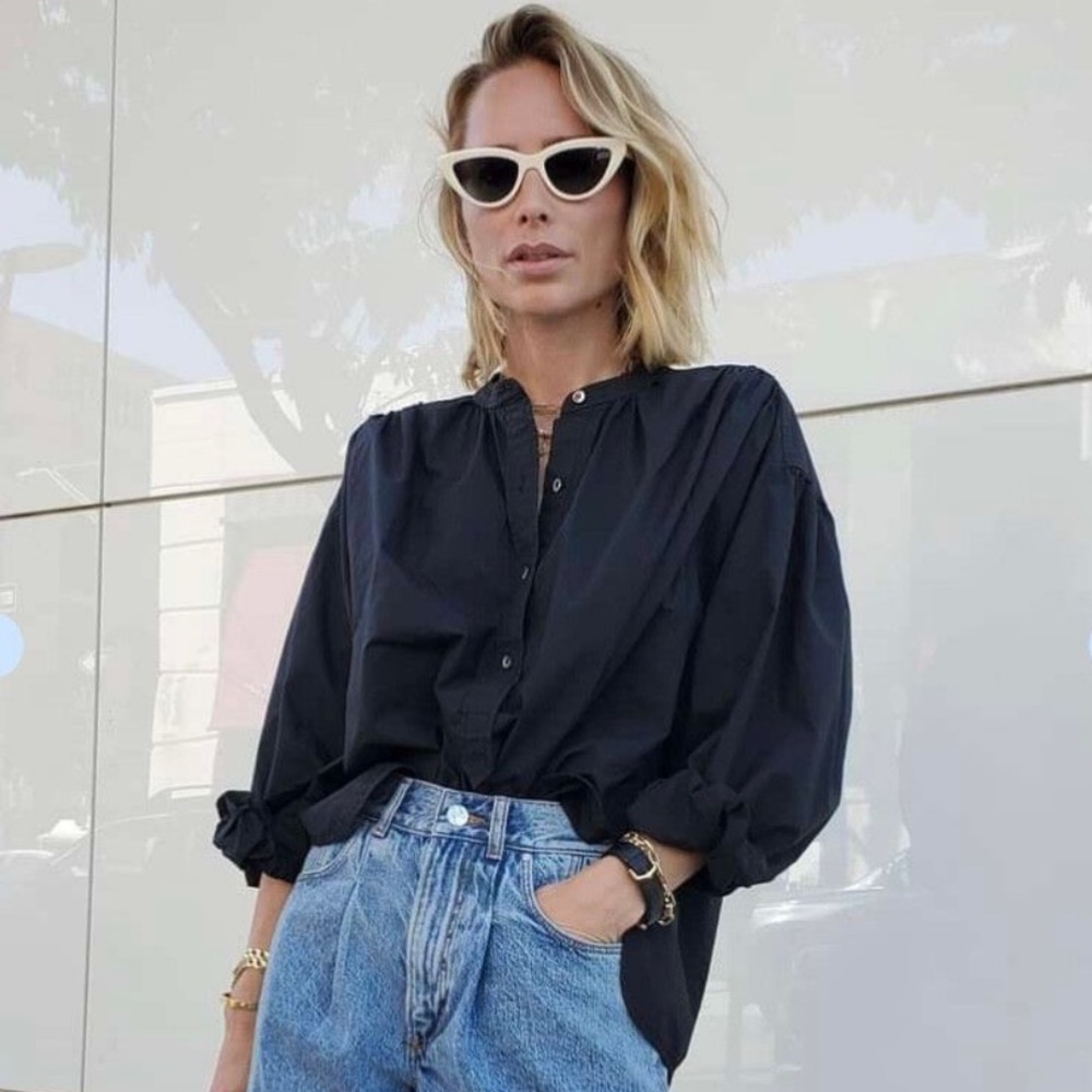 Anine Bing Eden Puff Sleeves Shirt